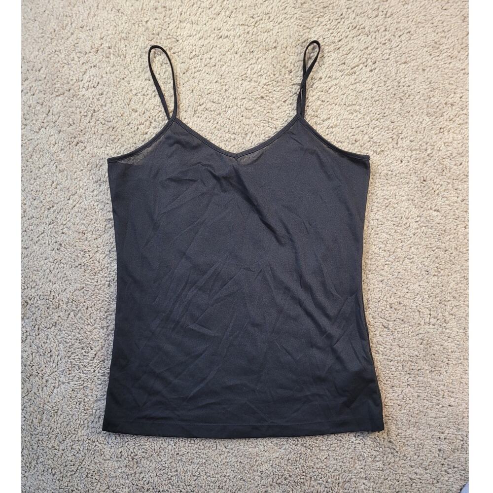 Y2K Forever 21 Black Cami M Goth Grunge Mall Girl Minimal Layering Top